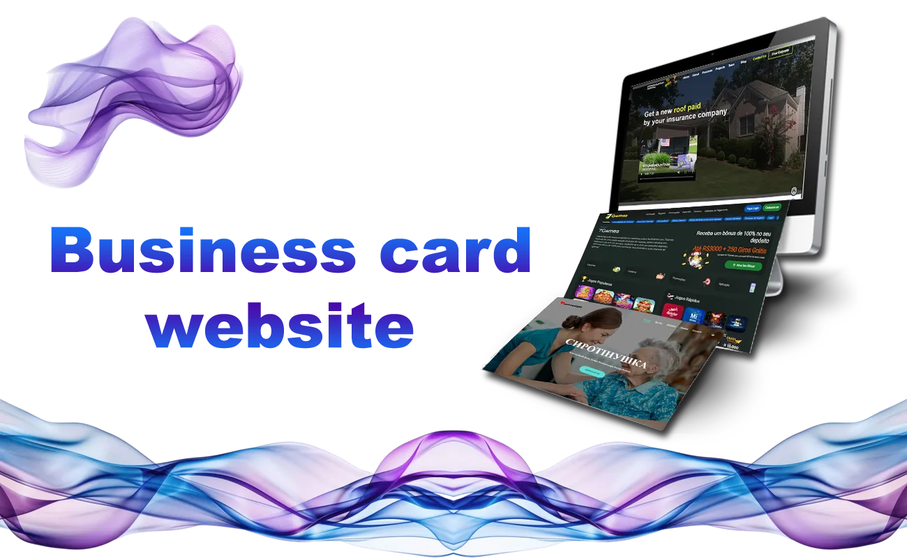 Business card site